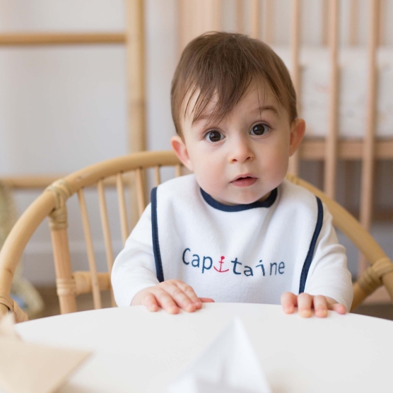set of 7 Captain Kisses bibs