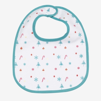 Pretty first age bib for Christmas
