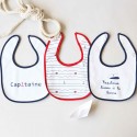Lot de 7 bavoirs - Capitaine Trois Kilos Sept - 7 Lot de 7 bavoirs - Capitaine Trois Kilos Sept - 7