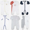 Lot de pyjamas bébé en velours Lot de pyjamas bébé en velours