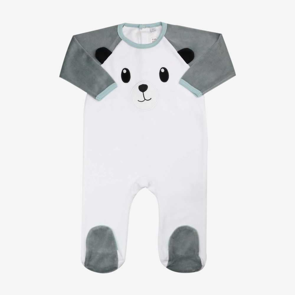 Pijama de bebé com urso