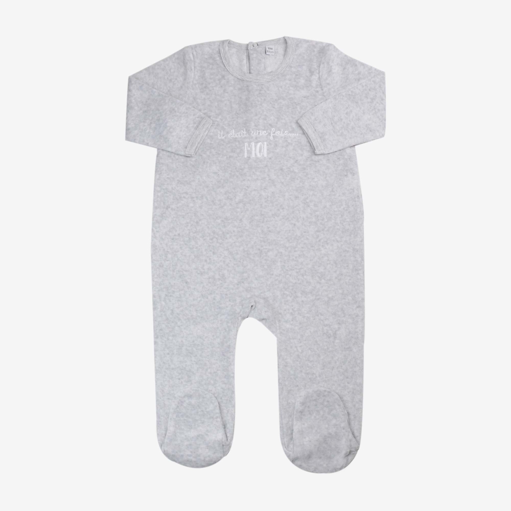 Pyjama bébé gris chiné Pyjama bébé gris chiné
