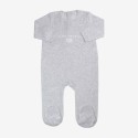 Pijama de bebé cinzento mesclado