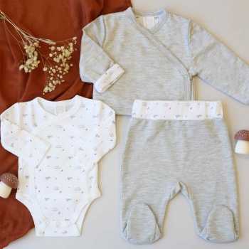 conjunto cinzento mesclado