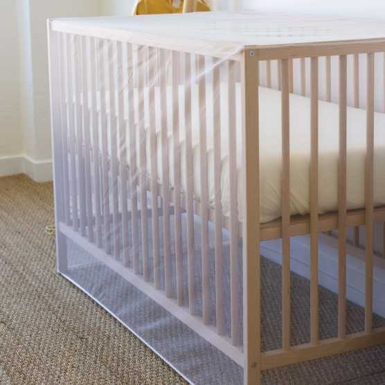 Mosquiteiro para cama de bebé 60x120cm e anti mosquitos tigre