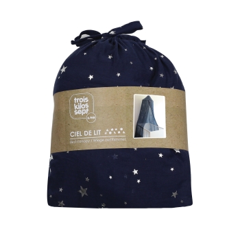 Navy blue canopy with silver stars Trois Kilos Sept - 3