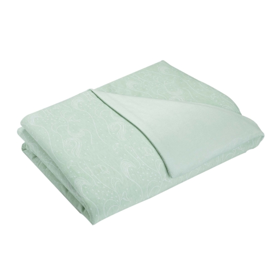 milky green baby blanket 100x140 cm
