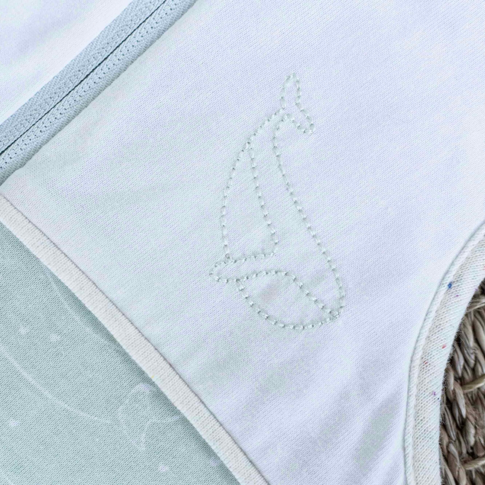 zoom embroidery whale milky green sleeping bag birth at sea by nova zoom embroidery whale milky green sleeping bag birth at sea by nova