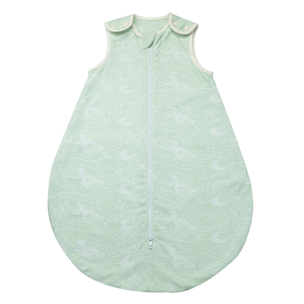 Summer sleeping bag off Nova in sea green color.