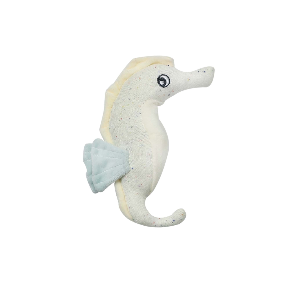 Hochet bébé Roméo l'hippocampe 15 cm beige - Au large de Nova