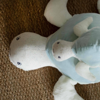 mamá y bebé tortuga de peluche