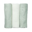 Set van 3 hydrofiele doeken 70x70cm - OEKO-TEX® STANDARD 100 - zeegroen
