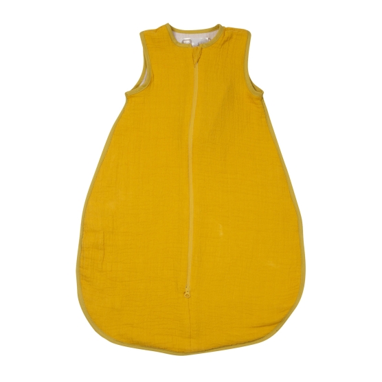 Gigoteuse gaze de coton jaune moutarde