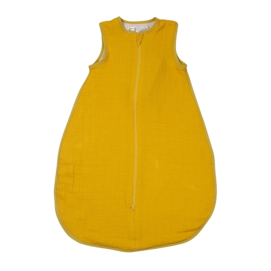 Mustard yellow cotton gauze sleeping bag