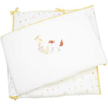 Protetor de cama com bonito bordado da floresta