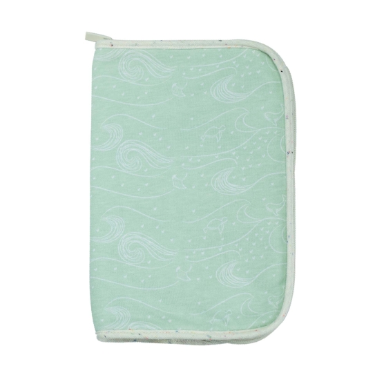 product photo of health record book cover in nova sea green