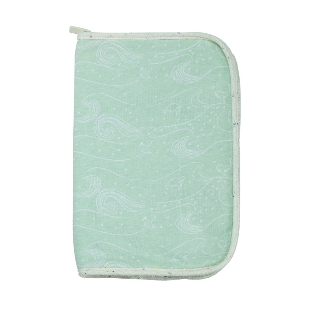 product photo of health record book cover in nova sea green