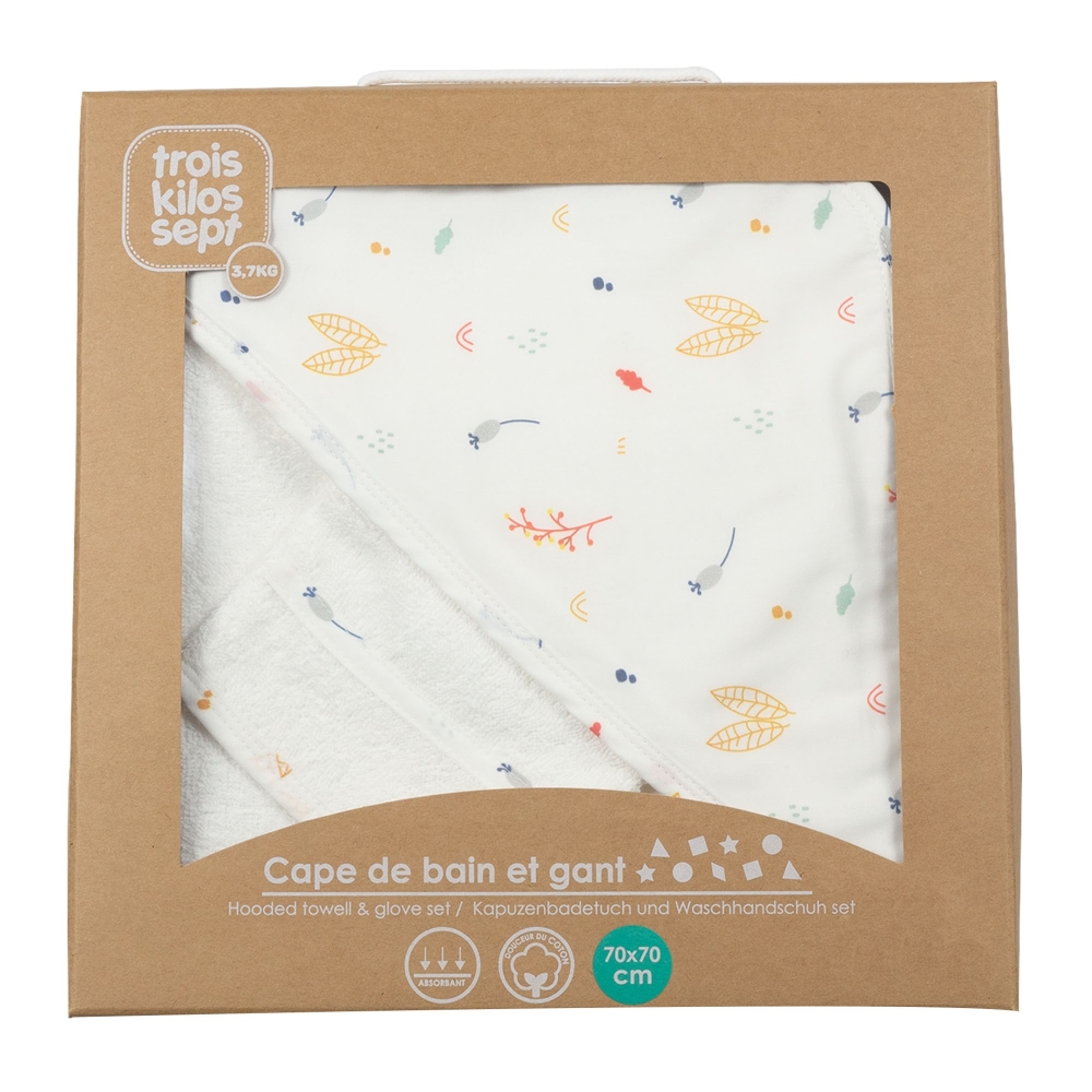 set de bain cache cache en foret dans son packaging en kraft set de bain cache cache en foret dans son packaging en kraft