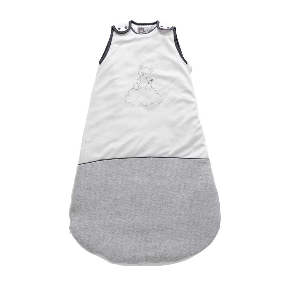 Saco de dormir para bebé 90 cm 6-18 meses N'ours sobre fundo branco