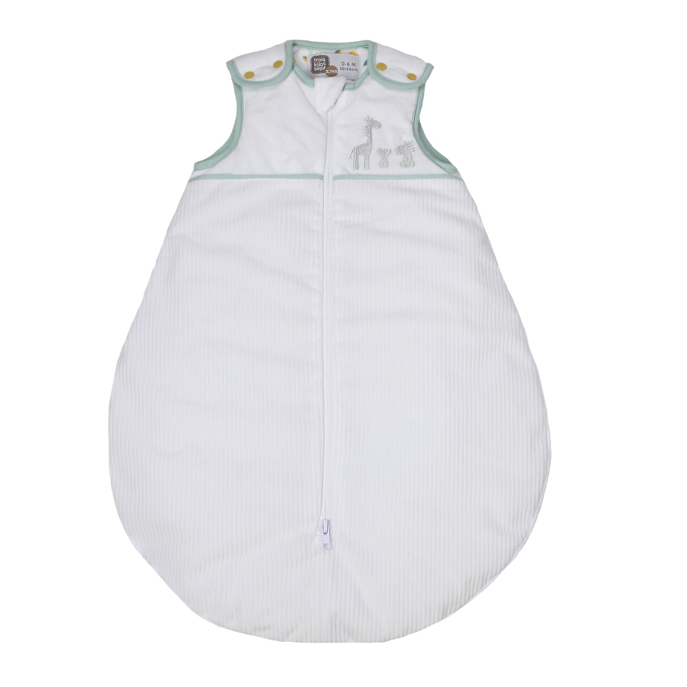 Sacco nanna 65 cm Kolala e la sua tribù tog 2 bianco e verde salvia
