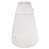 Saco de dormir 90 cm em fundo branco estampado Floral - Rose & Lili