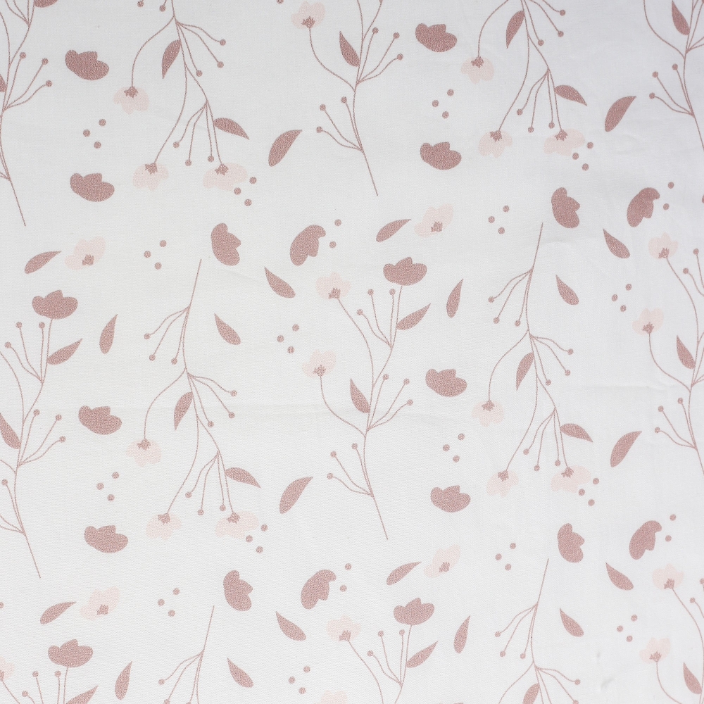 zoom of fabric and print of the 90 cm Sleeping Bag on white background with Floral - Rose & Lili print zoom of fabric and print of the 90 cm Sleeping Bag on white background with Floral - Rose & Lili print