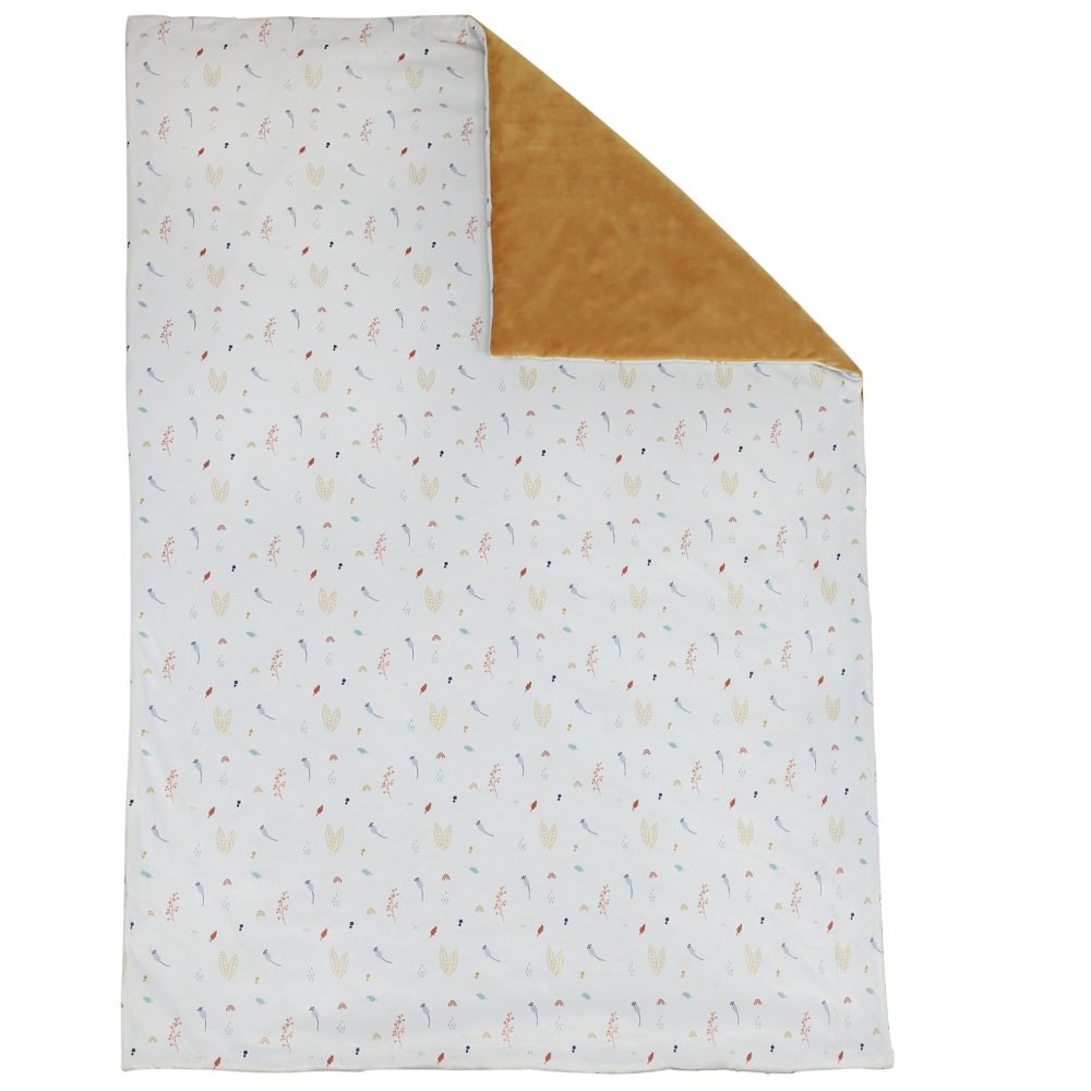 manta escondite en el bosque ocre foto producto frente