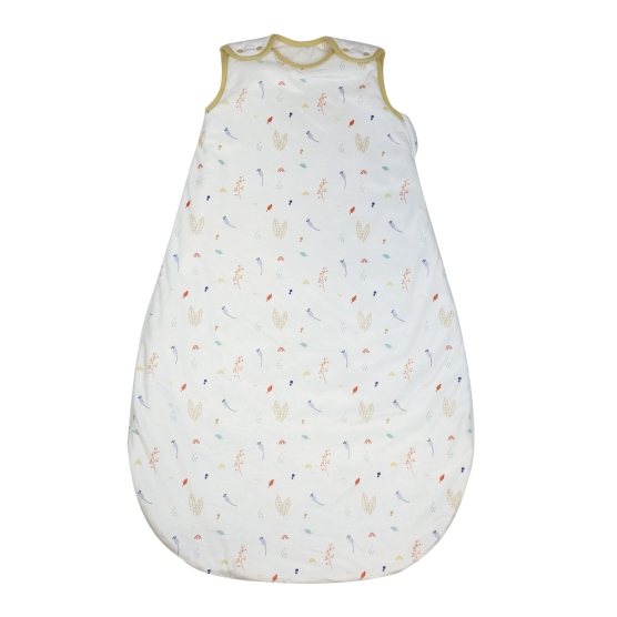Large 90cm white sleeping bag with hide and seek in forest pattern