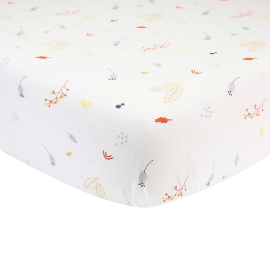 DRAP HOUSSE BERCEAU COTON BIO 50X83 CM NATUREL