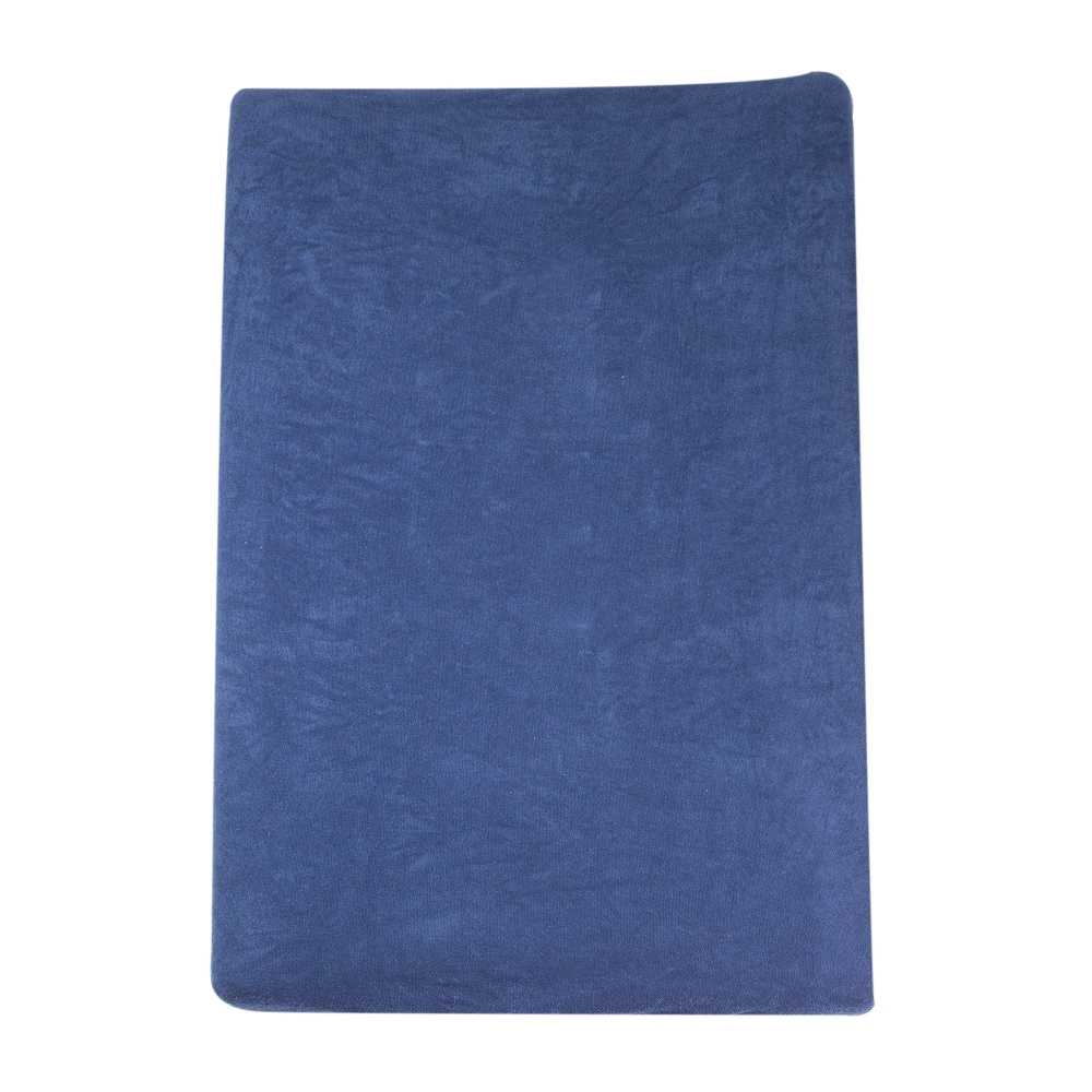 Capa para colchão muda-fraldas em tecido turco azul-marinho