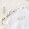 Details of the lovely lightweight sleeping bag perfect for summer with embroidered Martin and Friends Details of the lovely lightweight sleeping bag perfect for summer with embroidered Martin and Friends