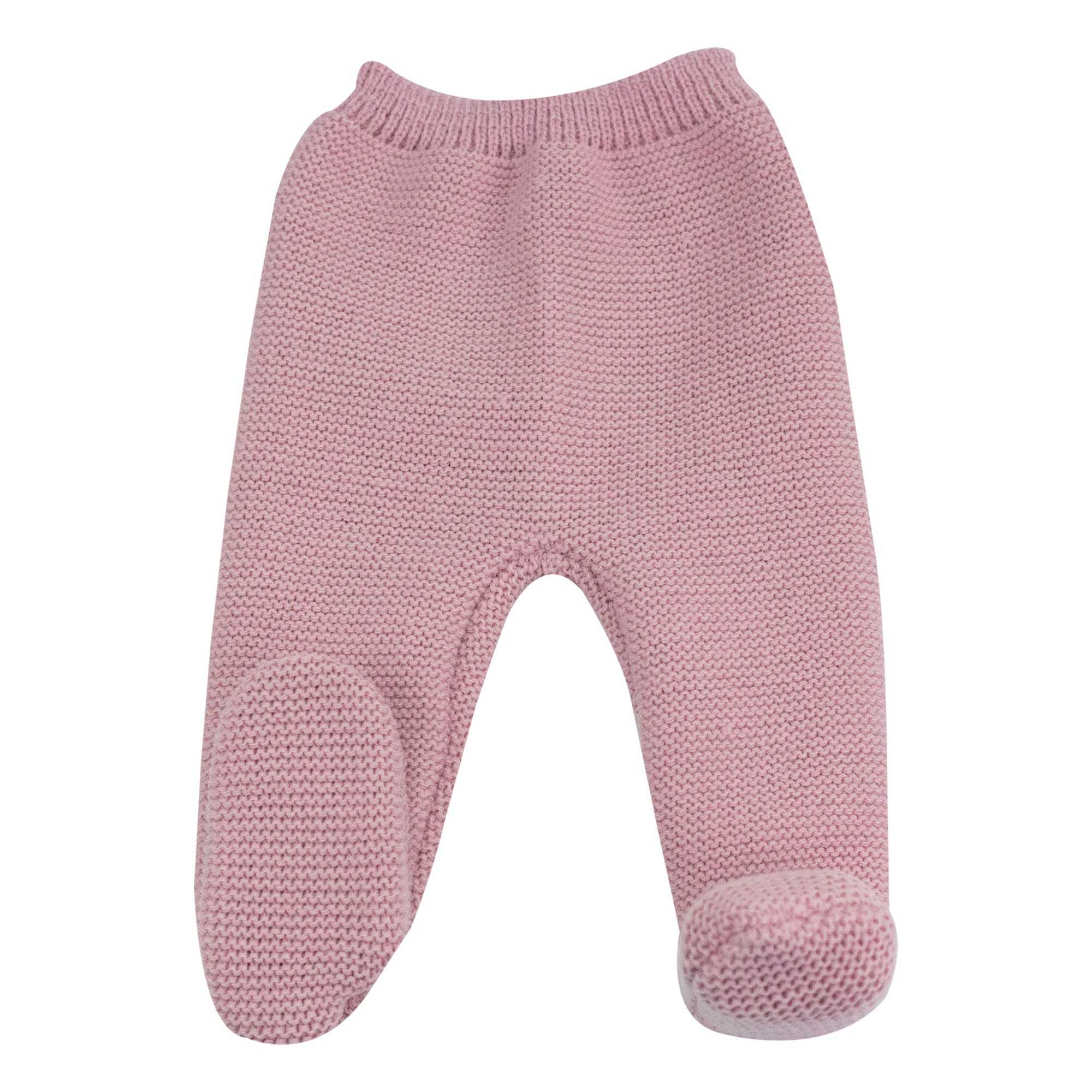 Trois Kilos Sept - Pantalon en maille Rose (0-1 mois)
