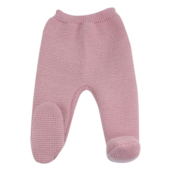 pantaloni nascita in maglia rosa antico foto prodotto frontale