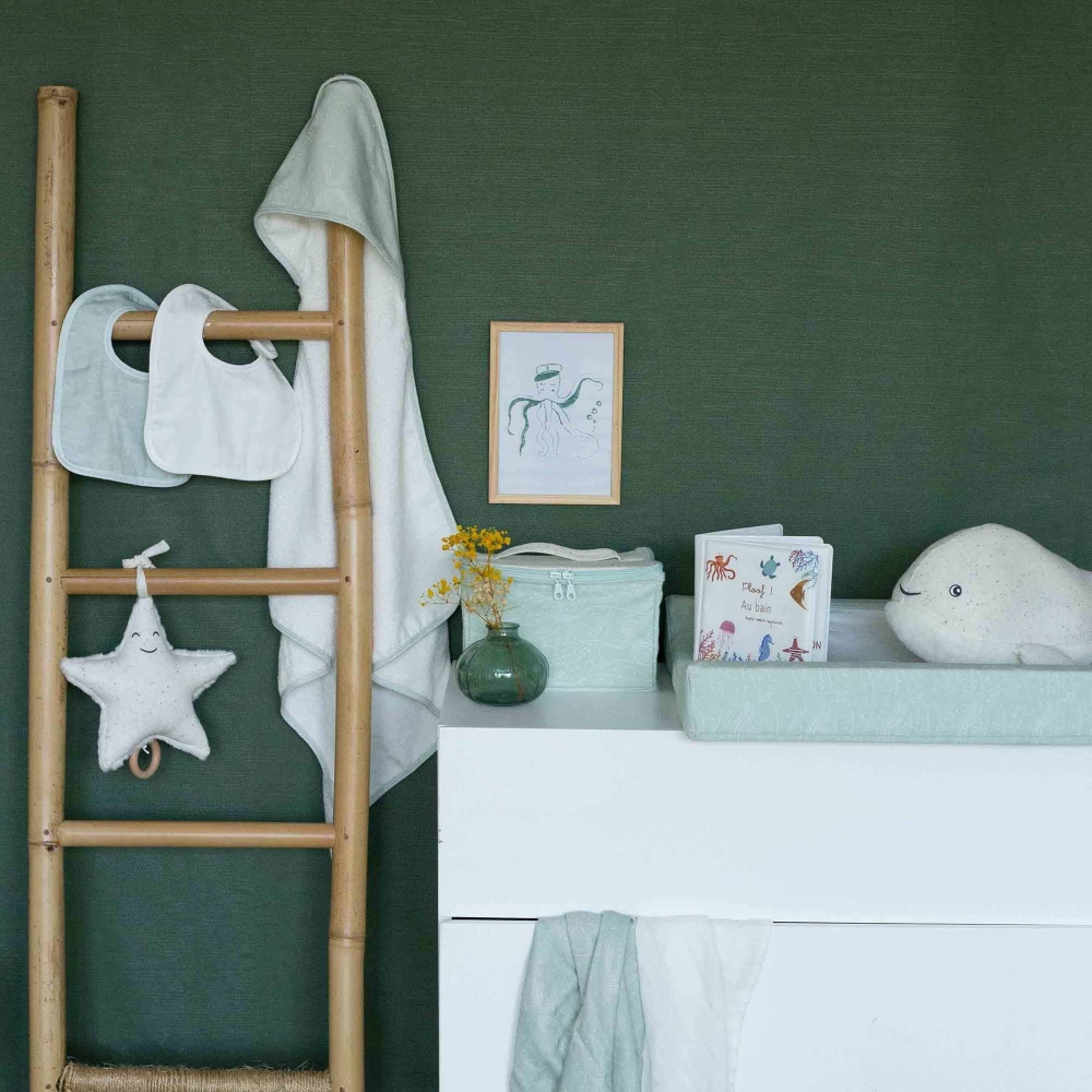 Baby vanity-case - Water green and mottled beige Trois Kilos Sept - 3 Baby vanity-case - Water green and mottled beige Trois Kilos Sept - 3