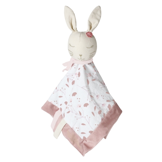 comfort bunny blanket with small ribbons