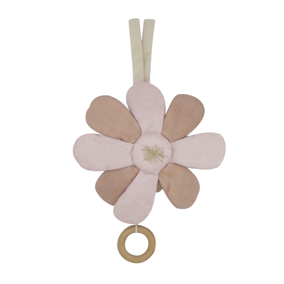 musical flower with its wooden ring to play the music
