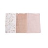 Set di 3 guanti da bagno in tonalità di rosa Set di 3 guanti da bagno in tonalità di rosa