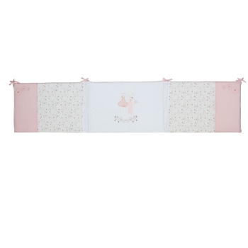 geborduurd bedomranding rose en lili voorkant geborduurd bedomranding rose en lili voorkant