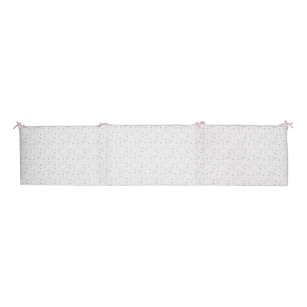 protetor de cama rose et lili reversível frente estampado floral