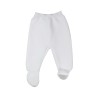 Pantalon tricot blanc 100% coton Trois Kilos Sept - 1 Pantalon tricot blanc 100% coton Trois Kilos Sept - 1