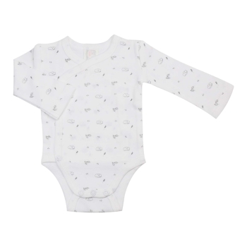 Body naissance - Blanc motif chat Trois Kilos Sept - 1