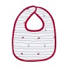 foto producto babero capitán con motivos rojo