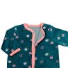 Baby girl pajama zoomed on the top opening Baby girl pajama zoomed on the top opening