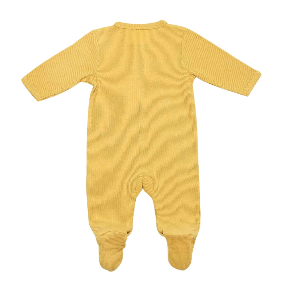 ribbed mustard pajama back photo