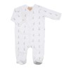 pijama recém-nascido branco com motivos sophie la girafe de frente