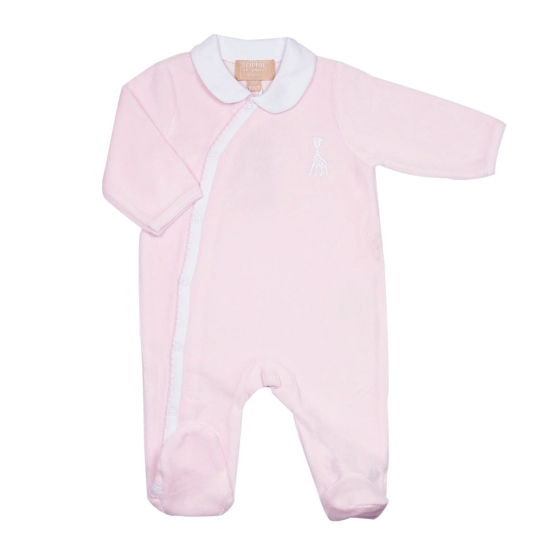 Birth pyjamas - Pink with cross opening Trois Kilos Sept - 1