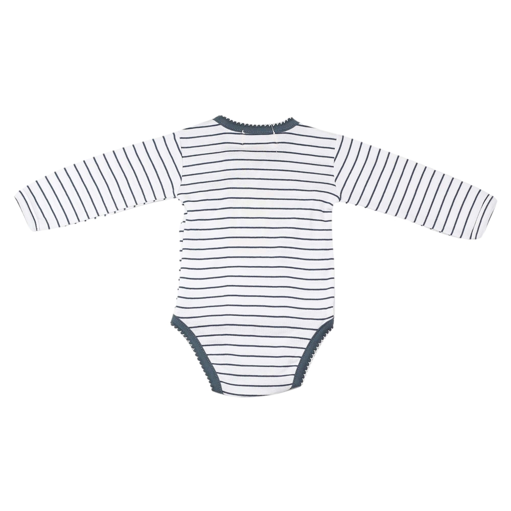 girl's striped bodysuit from the back girl's striped bodysuit from the back