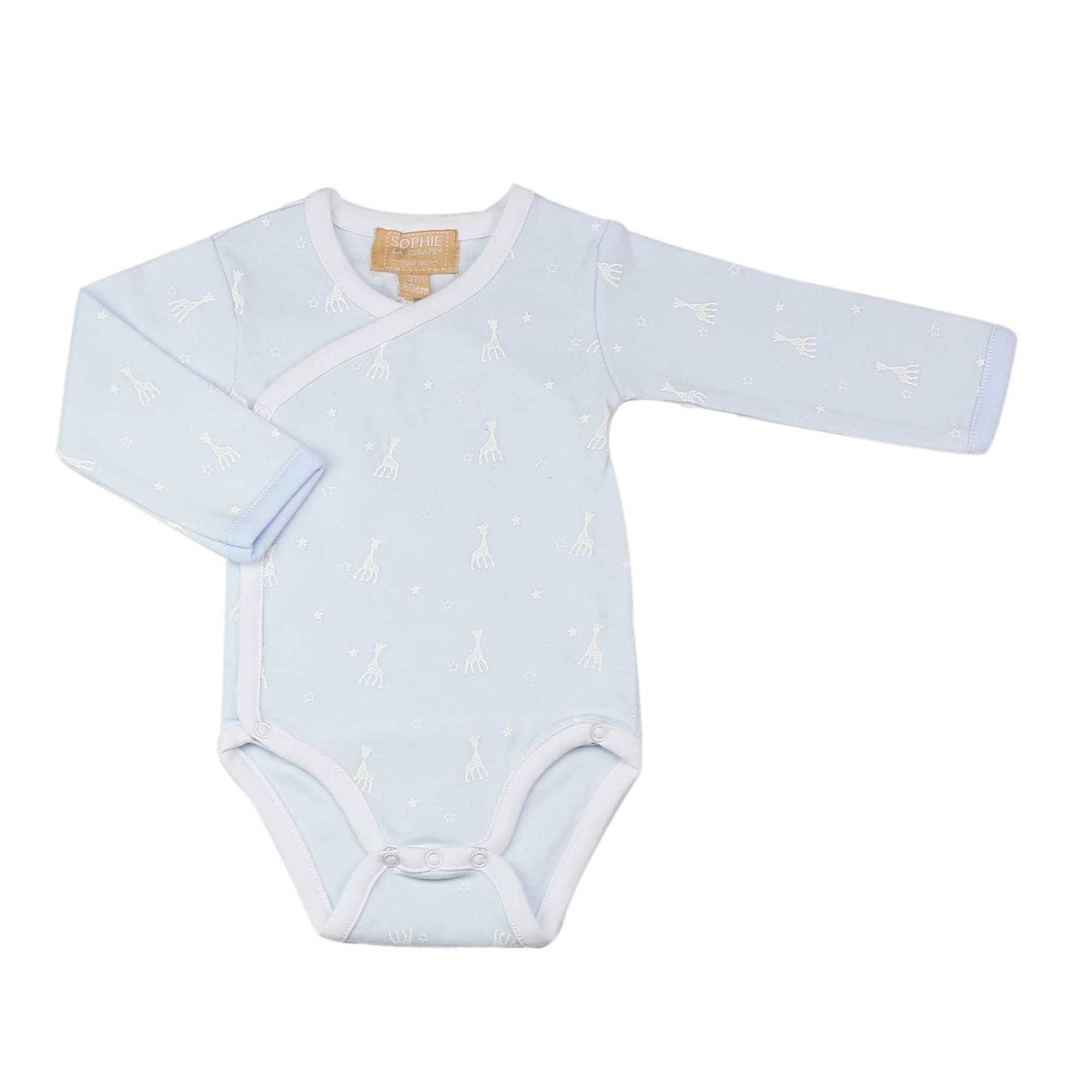 Trois Kilos Sept - Body manches longues bleu Sophie la Girafe (3 mois)