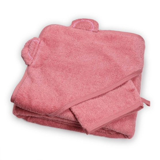 Pink teddy bear towel