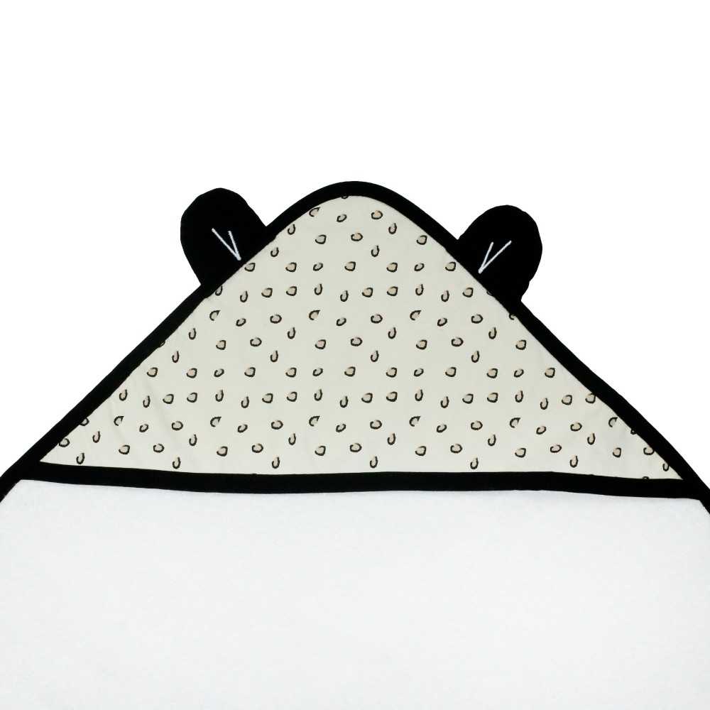 Capucha de la capa de baño bebé Leopardo